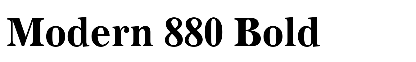 Modern 880 Bold